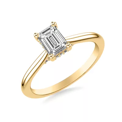 Kate Hidden Halo Diamond Engagement Ring