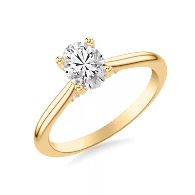 Kate Hidden Halo Diamond Engagement Ring