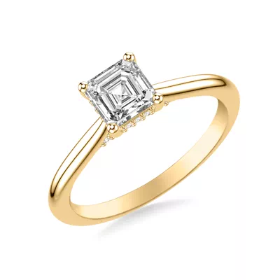 Kate Hidden Halo Diamond Engagement Ring