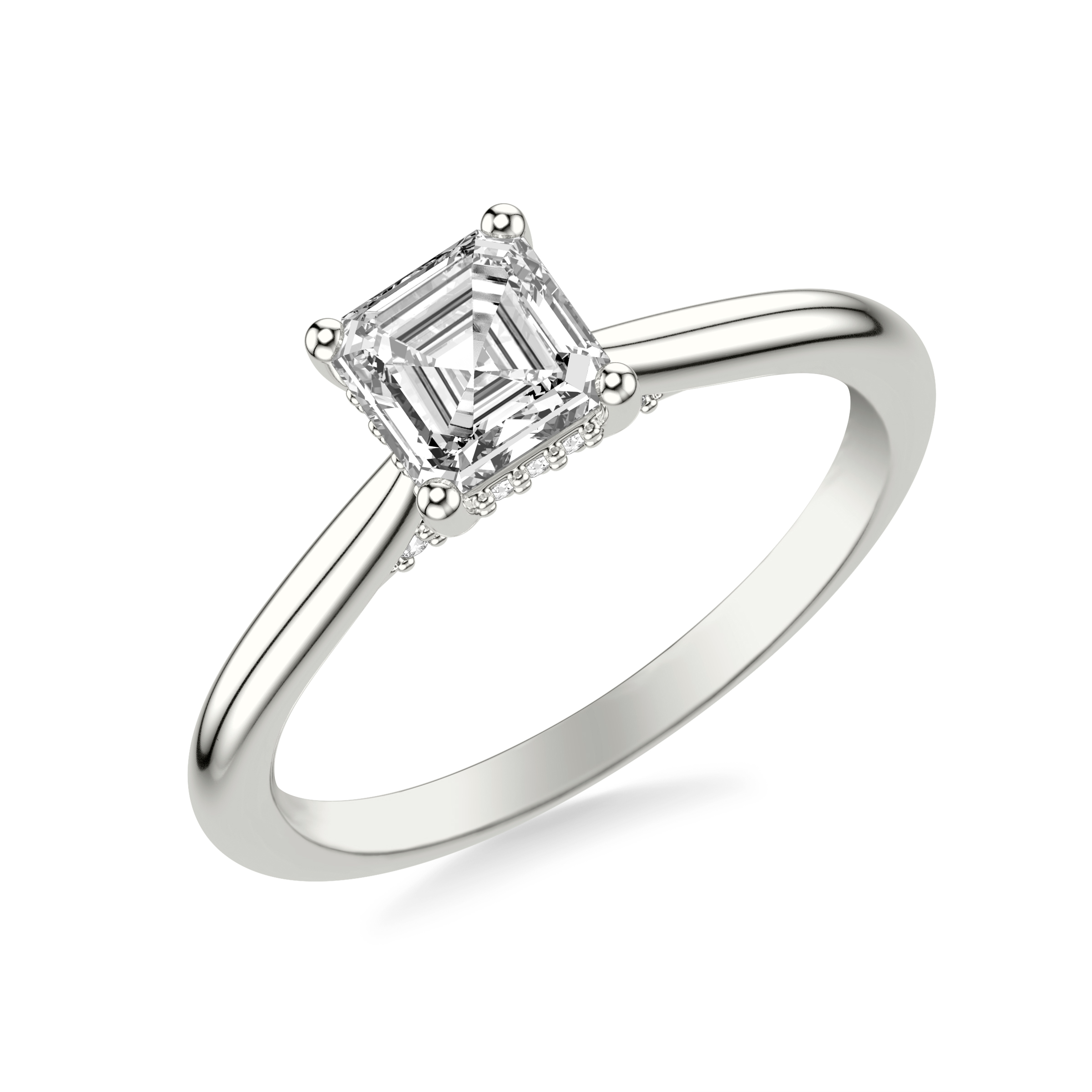 Kate Hidden Halo Diamond Engagement Ring