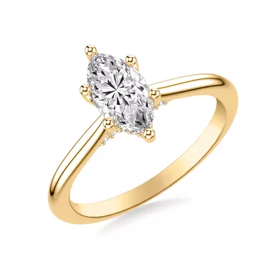 Kate Hidden Halo Diamond Engagement Ring