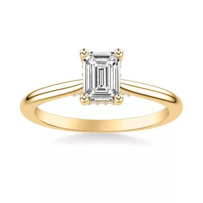 Kate Hidden Halo Diamond Engagement Ring