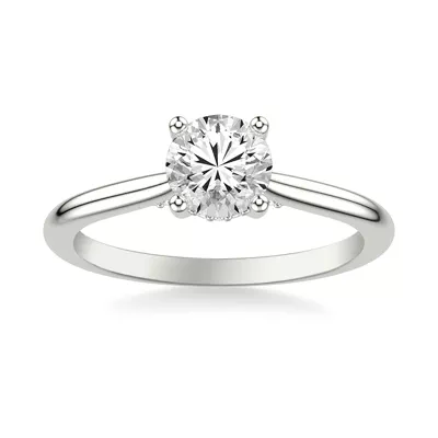 Kate Hidden Halo Diamond Engagement Ring