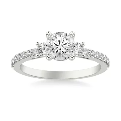 Renee Three Stone Engagement Ring