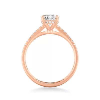 Daphne Hidden Halo Engagement Ring