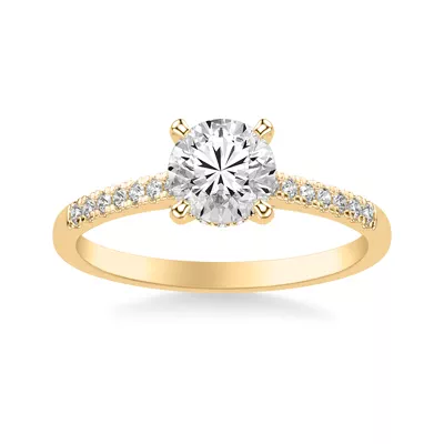 Daphne Hidden Halo Engagement Ring