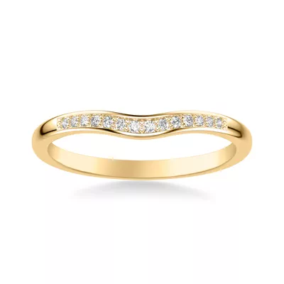 Zelda Contoured Diamond Band