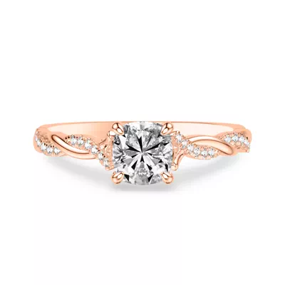 Kayleigh Lab Diamond Twist Engagement Ring