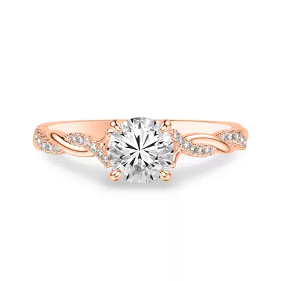 Kayleigh Lab Diamond Twist Engagement Ring