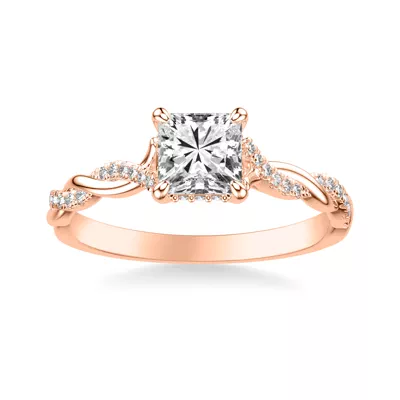 Kayleigh Lab Diamond Twist Engagement Ring