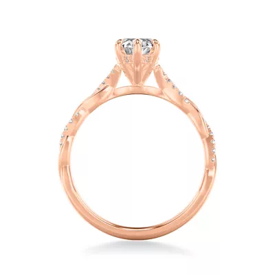 Kayleigh Lab Diamond Twist Engagement Ring