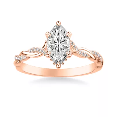 Kayleigh Lab Diamond Twist Engagement Ring