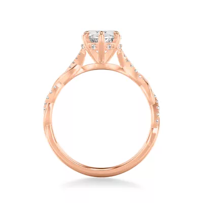 Kayleigh Lab Diamond Twist Engagement Ring