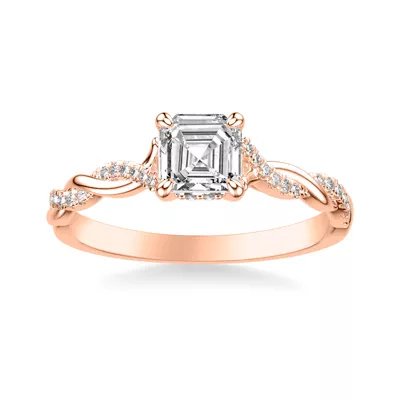 Kayleigh Lab Diamond Twist Engagement Ring