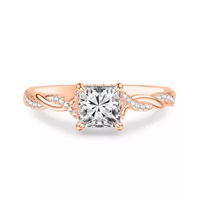 Kayleigh Diamond Twist Engagement Ring