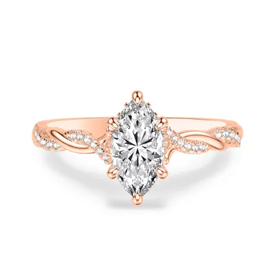 Kayleigh Diamond Twist Engagement Ring