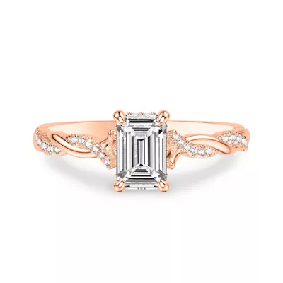 Kayleigh Diamond Twist Engagement Ring