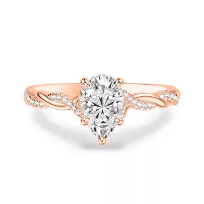Kayleigh Diamond Twist Engagement Ring