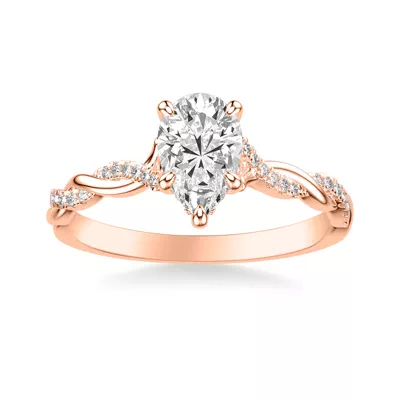 Kayleigh Diamond Twist Engagement Ring