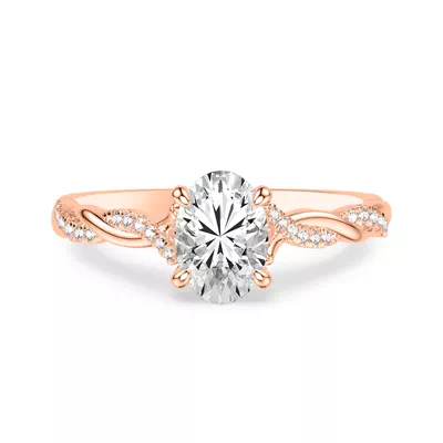 Kayleigh Diamond Twist Engagement Ring