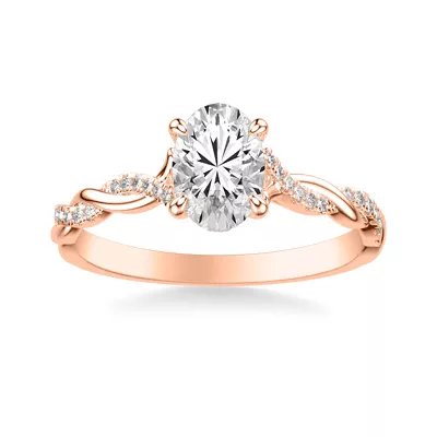 Kayleigh Diamond Twist Engagement Ring