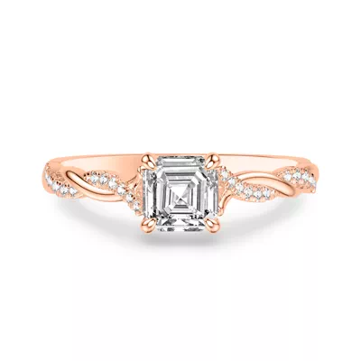 Kayleigh Diamond Twist Engagement Ring
