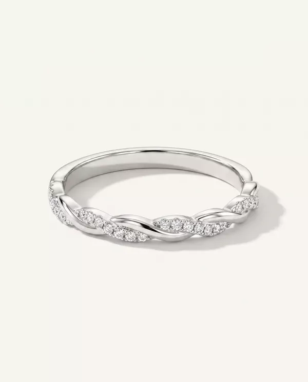 Women’s Wedding Ring Kayleigh Lab Diamond Twist Band