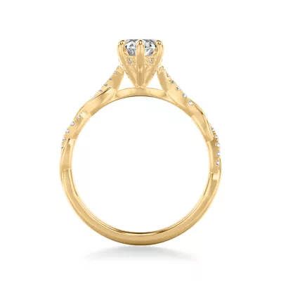 Kayleigh Lab Diamond Twist Engagement Ring