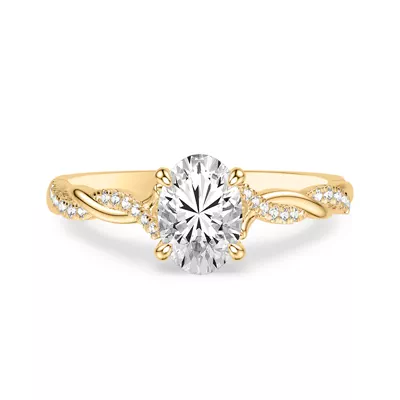 Kayleigh Lab Diamond Twist Engagement Ring