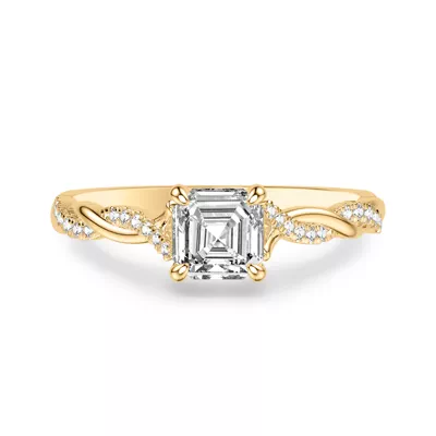 Kayleigh Lab Diamond Twist Engagement Ring