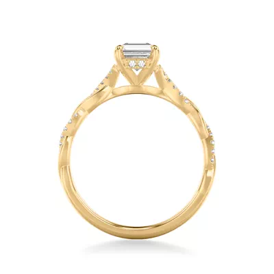 Kayleigh Lab Diamond Twist Engagement Ring