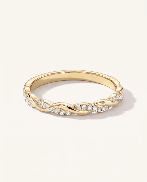 Women’s Wedding Ring Kayleigh Lab Diamond Twist Band