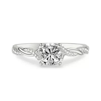 Kayleigh Lab Diamond Twist Engagement Ring