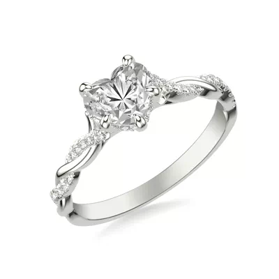 Kayleigh Lab Diamond Twist Engagement Ring