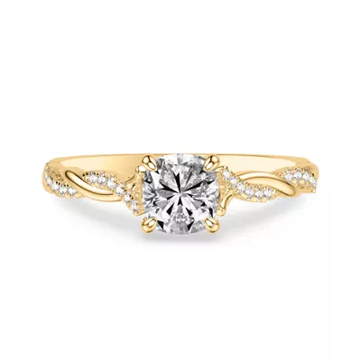 Kayleigh Lab Diamond Twist Engagement Ring