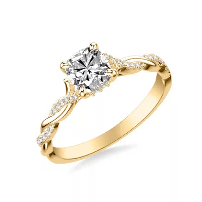 Kayleigh Lab Diamond Twist Engagement Ring