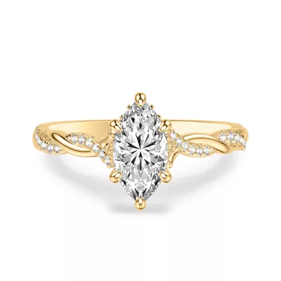 Kayleigh Lab Diamond Twist Engagement Ring