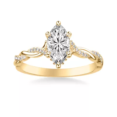 Kayleigh Lab Diamond Twist Engagement Ring