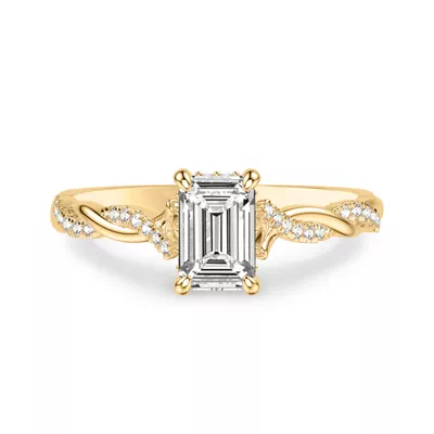 Kayleigh Lab Diamond Twist Engagement Ring
