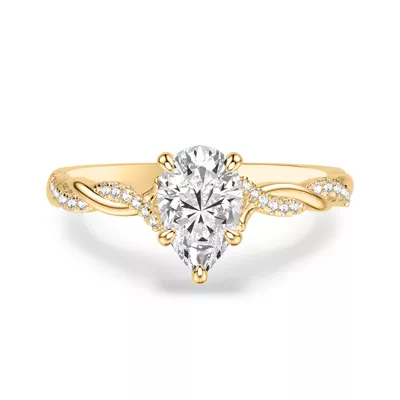 Kayleigh Lab Diamond Twist Engagement Ring