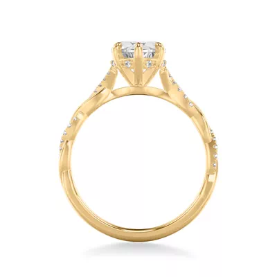 Kayleigh Lab Diamond Twist Engagement Ring