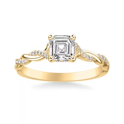 Kayleigh Lab Diamond Twist Engagement Ring