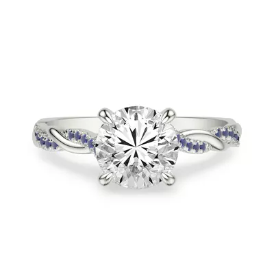 Kayleigh Sapphire Twist Engagement Ring