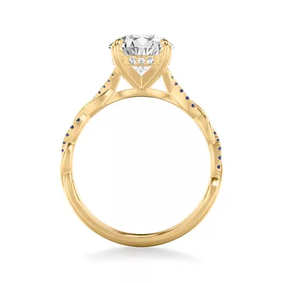 Kayleigh Sapphire Twist Engagement Ring