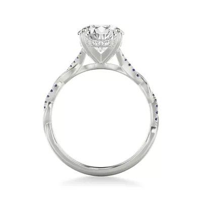 Kayleigh Sapphire Twist Engagement Ring