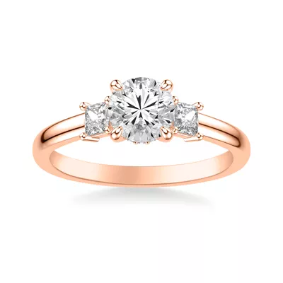Shelby Classic Three Stone Engagement Ring