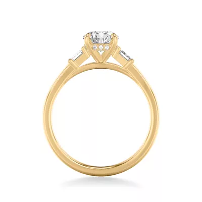 Shelby Classic Three Stone Engagement Ring