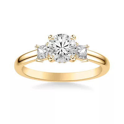 Shelby Classic Three Stone Engagement Ring