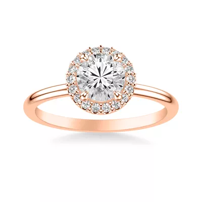 Debbie Classic Halo Engagement Ring