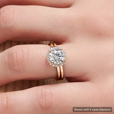 Debbie Classic Halo Engagement Ring